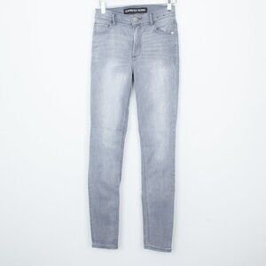 Express Skinny‎ High Rise Gray Denim Jeans Size 2R